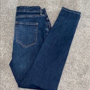 High rise blue Rockstar jeggings size 6 Short